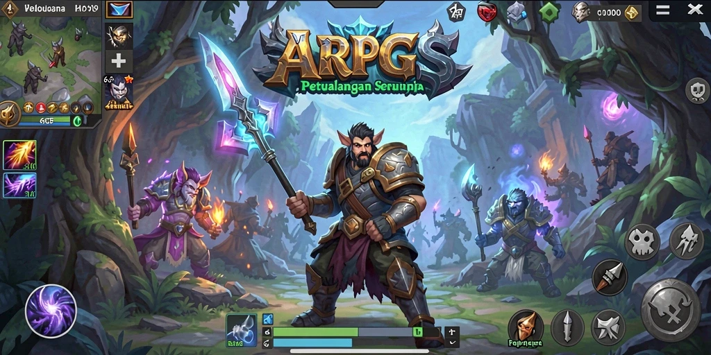 Tampilan gameplay 6CF yang memikat dengan aksi ARPG seru.