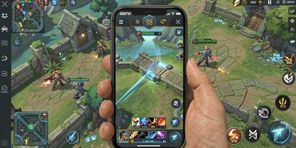 Tampilan gameplay menarik dari 888FW dengan pertempuran strategi.