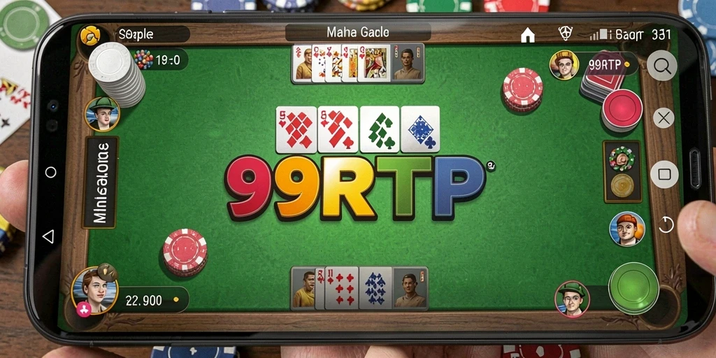 Screenshot gameplay 99RTP menampilkan suasana permainan Gaple yang seru.