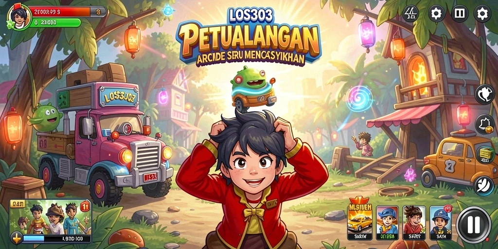 Screenshot utama LOS303 menunjukkan aksi gameplay Arcade yang mendebarkan.