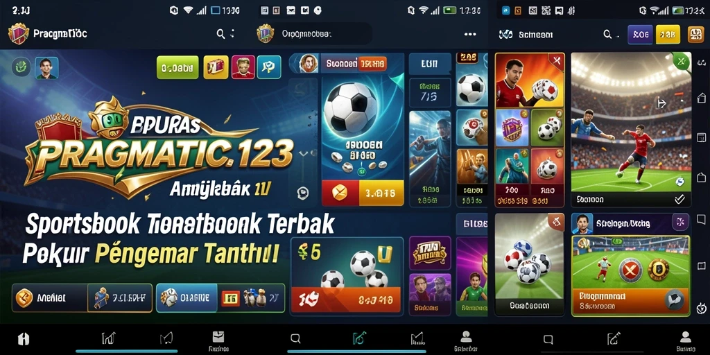 Screenshot PRAGMATIC123 menampilkan tampilan menarik dari interface taruhan olahraga.