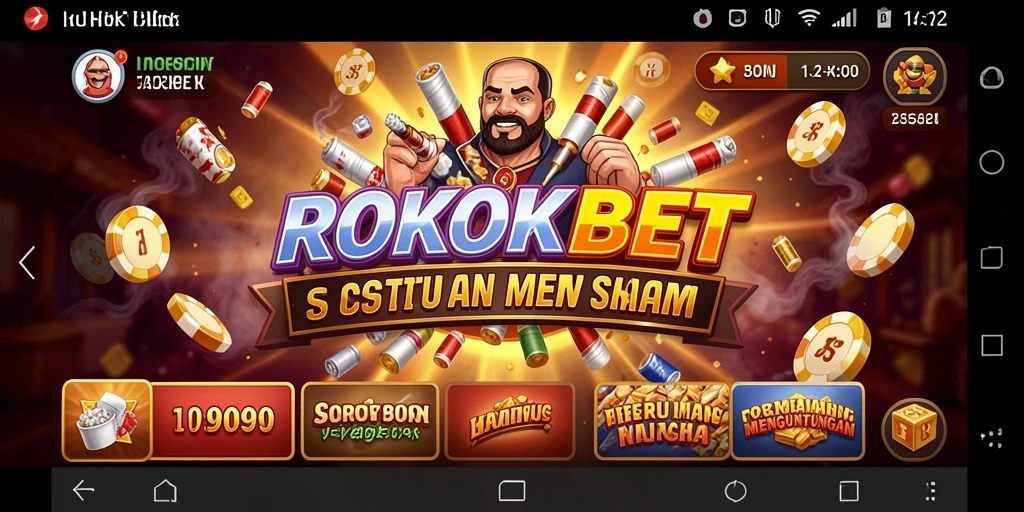 Menampilkan gameplay menarik dari permainan Slot ROKOKBET.