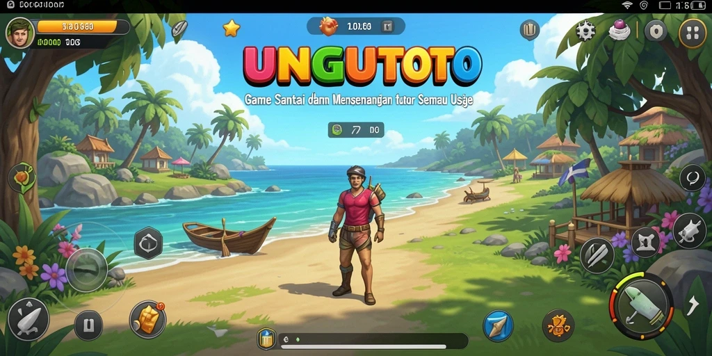 Tampilan menarik dari gameplay <strong>UNGUTOTO</strong> yang menyenangkan dan ceria.