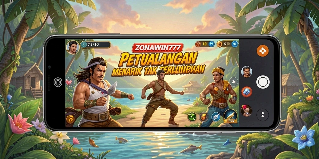 Tampilan gameplay seru ZONAWIN777 dalam dunia petualangan.